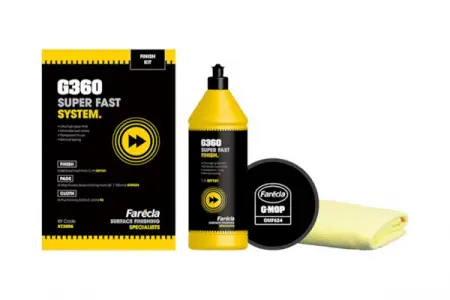 Farecla G360 Super Fast Finish Kit (антиголограммная паста+ полировальник+салфетка)
