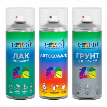 Аэрозольный набор для покраски (для пластика/парктроников)
