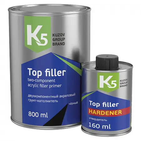 К5 Top Filler (800+160 мл) Грунт двухкомпонентный акриловый в комп. с отвердителем