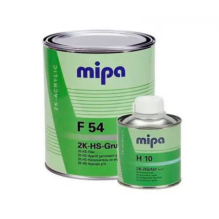 Mipa 2K HS 4+1 Grundfiller F54 Грунт-выравниватель (толщина покрытия до 180 мкм), в комплекте с отвердителем (1л + 0,25л)