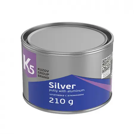 Шпатлевка К5 Silver с алюминием 210 г