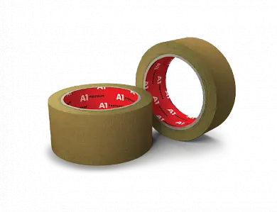 A1 Малярный скотч MASKING TAPE 19 мм x 50м Premium