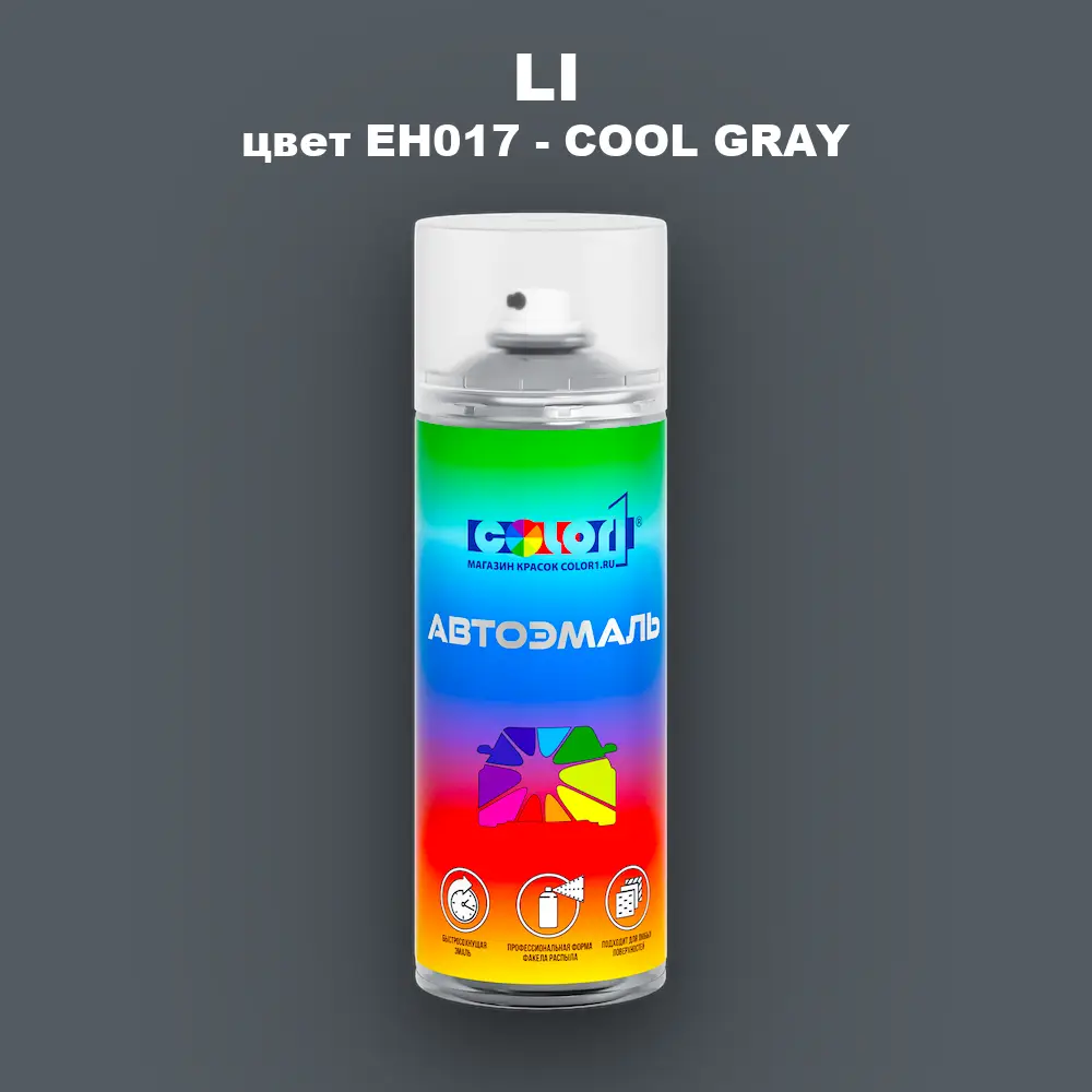 Аэрозольная краска LI, цвет EH017 - COOL GRAY