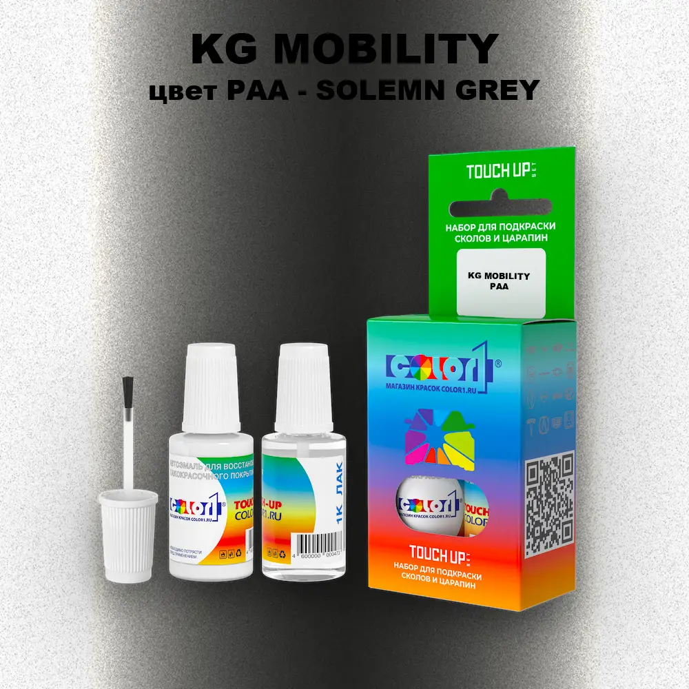 Краска для сколов во флаконе с кисточкой KG MOBILITY, цвет PAA - SOLEMN GREY