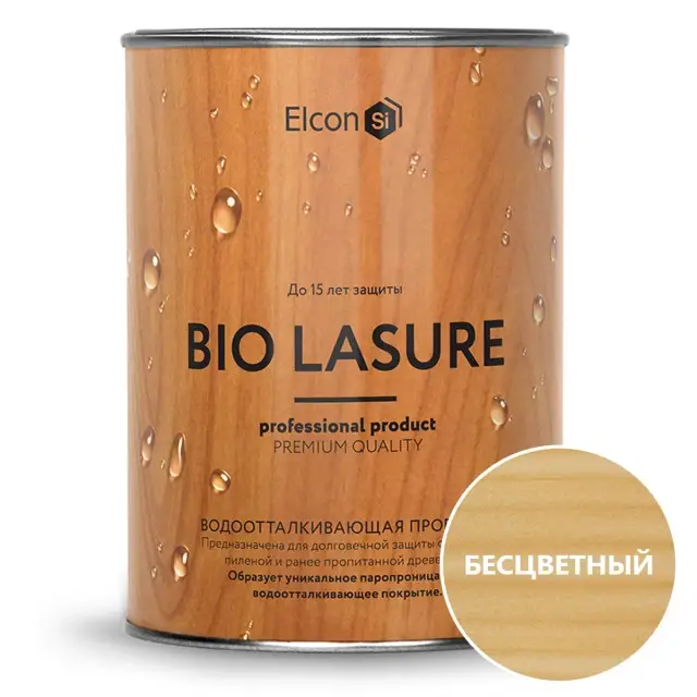 Антисептик-пропитка для дерева Elcon Bio, бесцветный, 0.9л