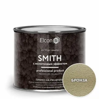 Краска c молотковым эффектом Elcon Smith, бронза, 2кг