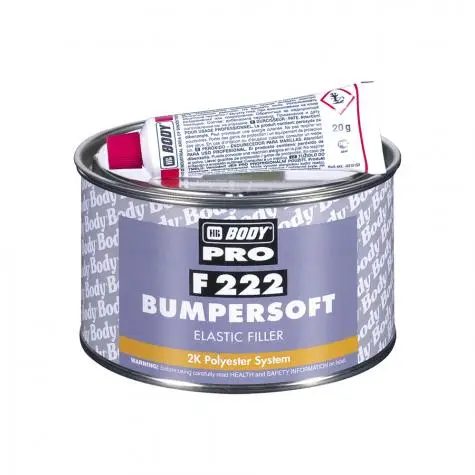 Шпатлевка HB BODY 222 BUMPERSOFT черная 0,25кг