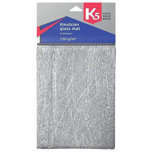 К5 Emulsion glass mat 150 гр/см2 Стекломат упаковка 0,5 м2