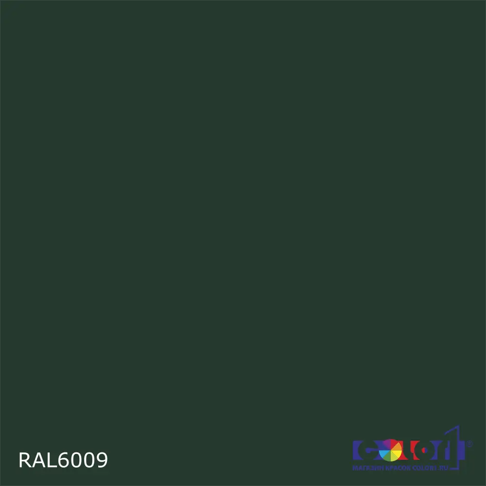 2K Аэрозольная полиуретановая эмаль, спрей 400мл, цвет RAL 6009 Пихтовый зеленый 