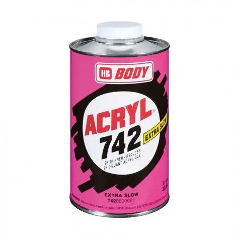 Растворитель Body 742 ACRYL очень медленный 1л