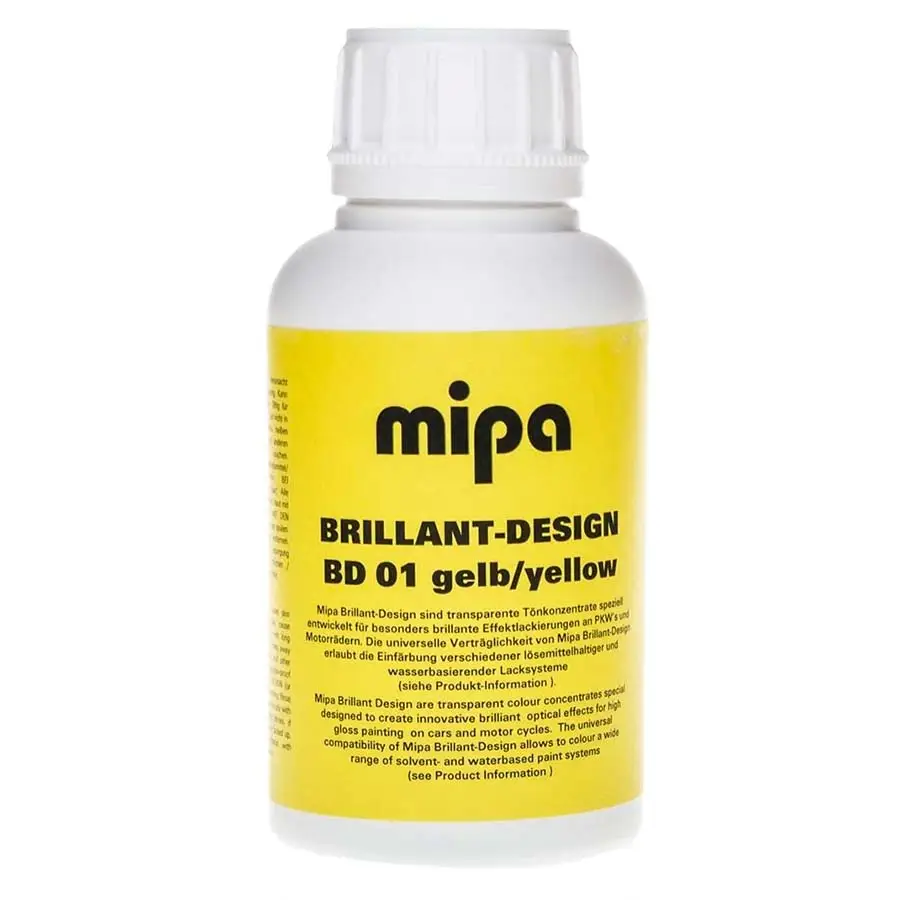 Mipa Краска Brillant-Design BD 01 gelb/yellow (кэнди эффект желтый)
