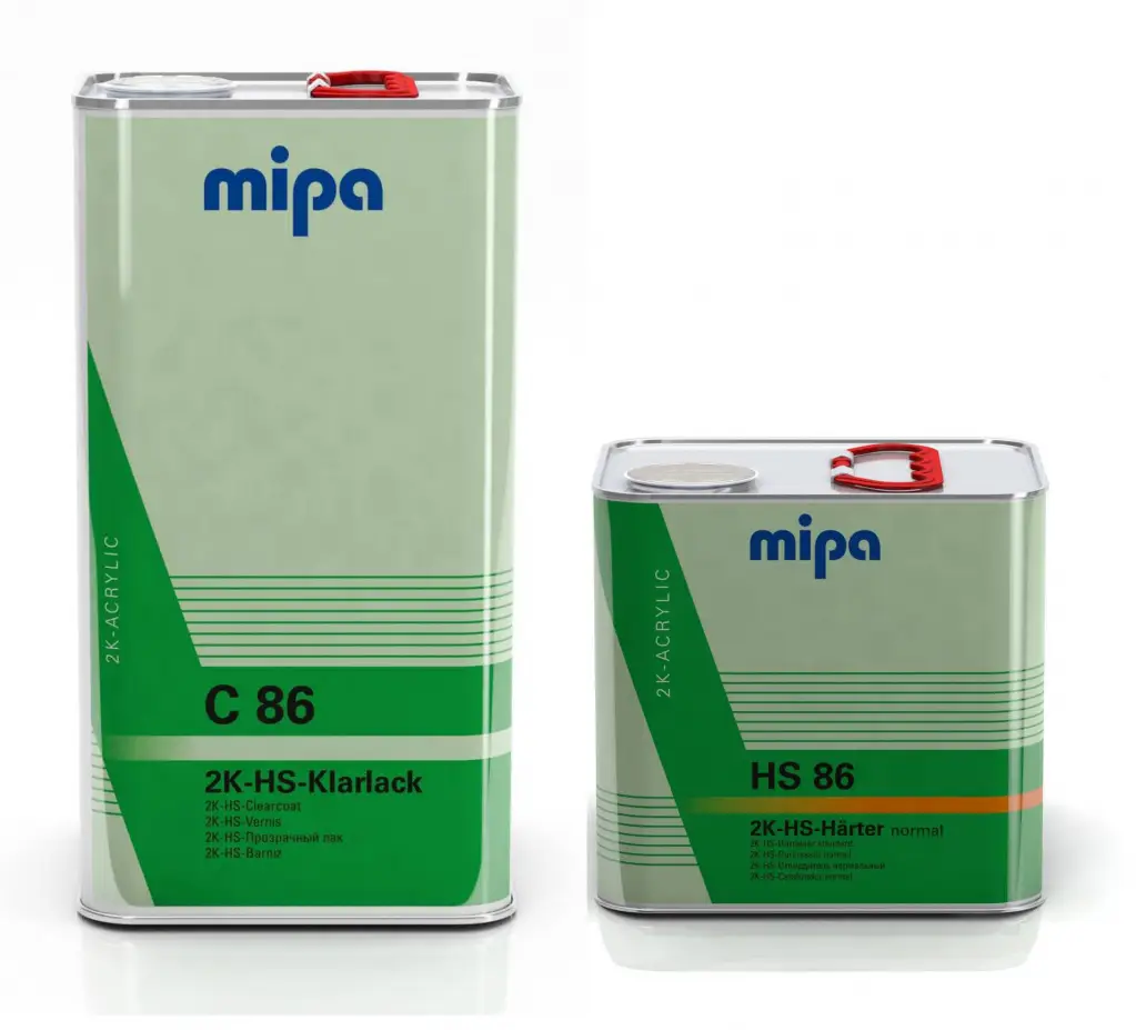 Mipa 2К НS 2+1 C-86 Лак с сильной защитой от УФ лучей, в комплекте c oтвердителем HS86