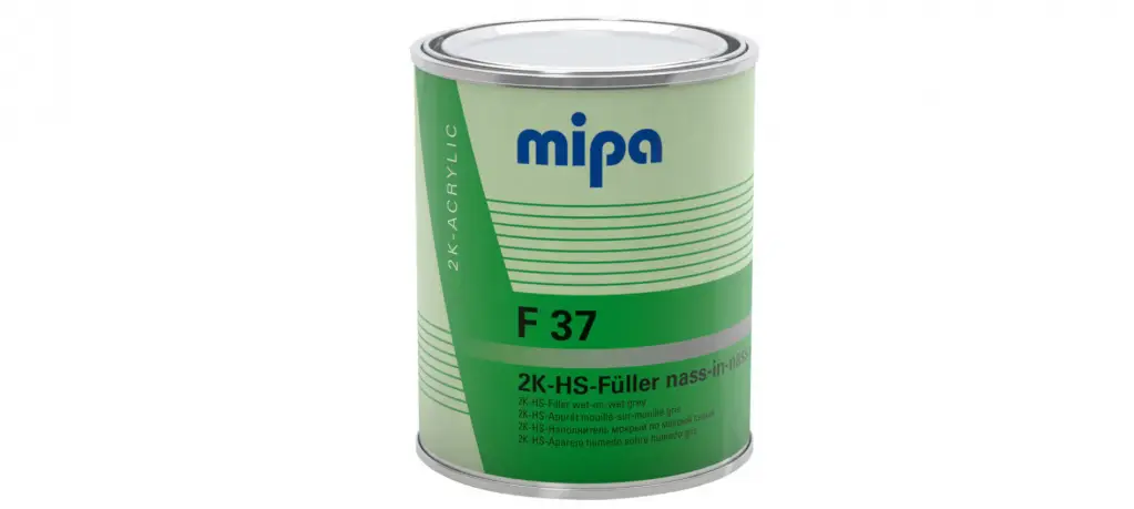 Mipa 2К HS-NiN-Füller F37 Грунт полиуретановый cветло-серый (мокрый по мокрому), в комплекте с отвердителем (1л + 0,25л)