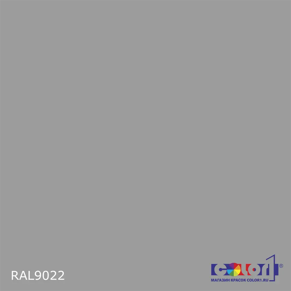 2K Аэрозольная полиуретановая эмаль, спрей 400мл, цвет RAL 9022 Перламутровый светло-серый 