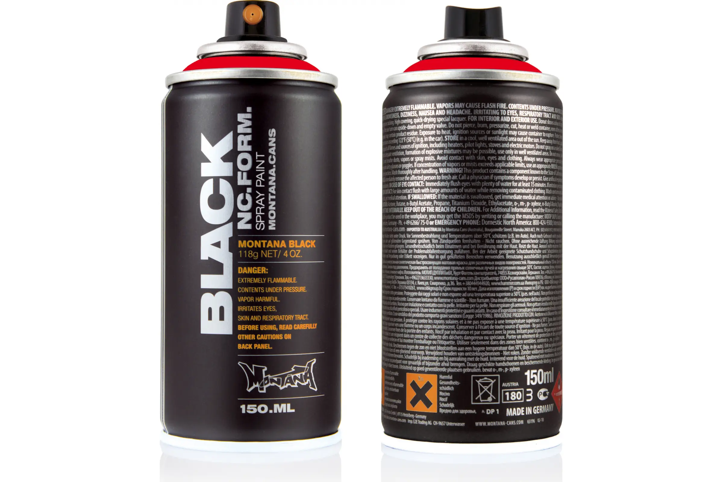 Outline silver BLK-1 MONTANA Краска BLACK серебро 0,15л