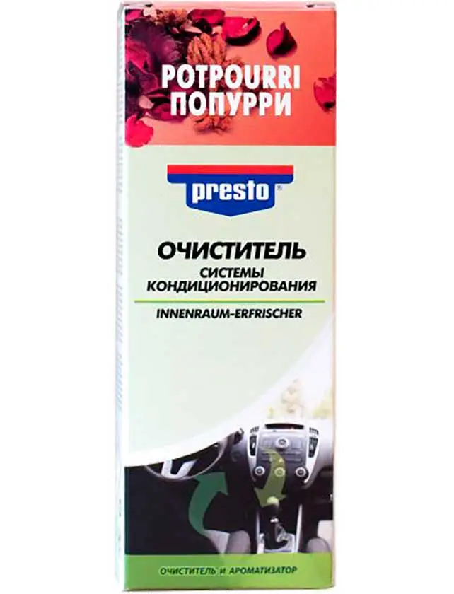 Presto Очиститель системы кондиционирования "Попурри", 150 мл