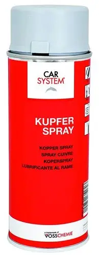 CARSYSTEM Kupfer Spray - Высокотемпературная смазка (от -30 С до +1100 С) 400мл