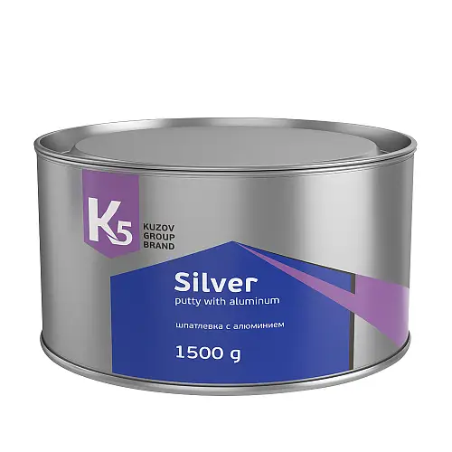 Шпатлевка К5 Silver с алюминием 1500 г