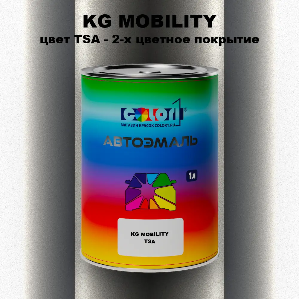 Автомобильная краска KG MOBILITY, цвет TSA - 2-х цветное покрытие