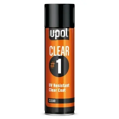 U-Pol CLEAR 1 Лак UV устойчивый с высоким глянцем, 450 мл