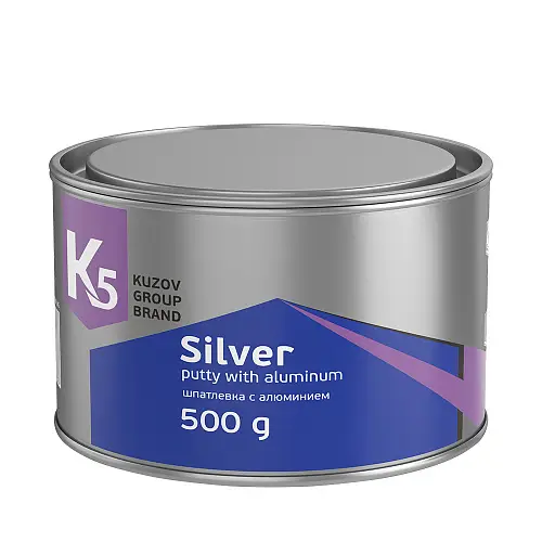 Шпатлевка К5 Silver с алюминием 500 г