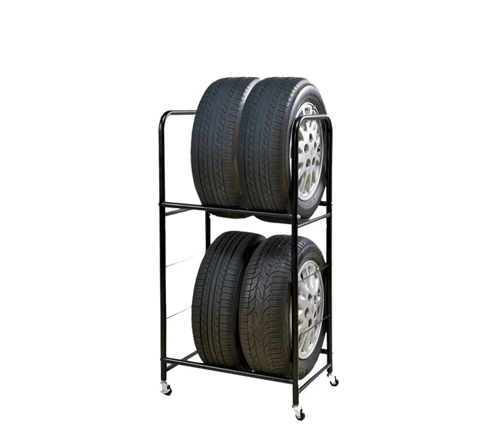 Передвижной стеллаж для 4 автомобильных колес — A1 Floor Stand For 4 Tires