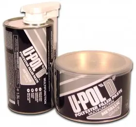 U-Pol U-POL D Пластичная шпатлевка с алюминием, 1.3 л