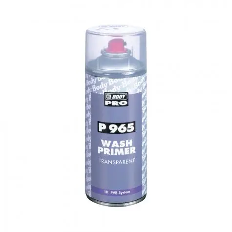 Аэрозольный грунт HB BODY 965 WASH PRIMER кислотный 1К прозрачный 0,4л