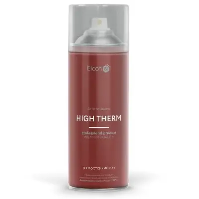 Термостойкий лак для печей и каминов Elcon High Therm, до +250°С, 520мл