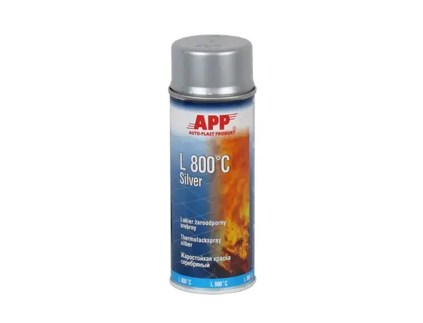 Жаростойкая краска L 800°C Silver серебряная, 400мл