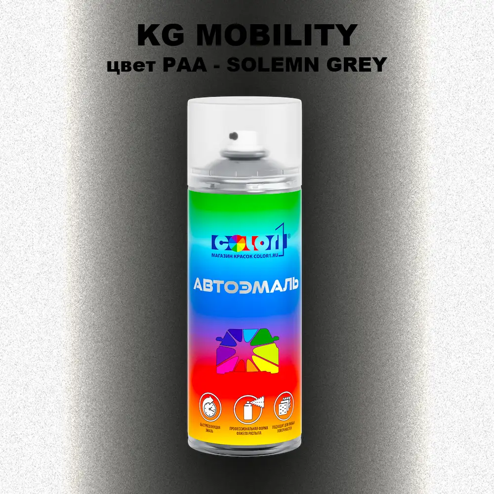 Аэрозольная краска KG MOBILITY, цвет PAA - SOLEMN GREY