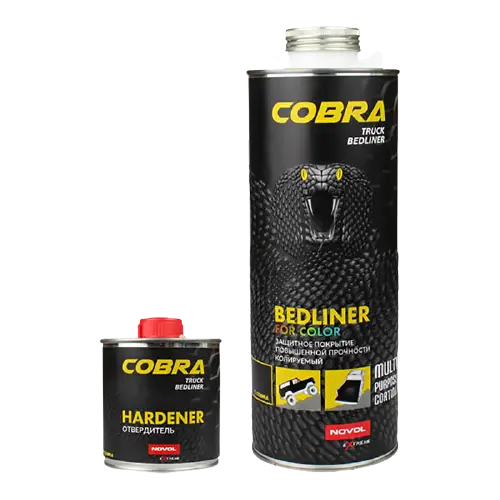NOVOL COBRA TRUCK BEDLINER Колеруемое защитное покрытие повышенной прочности (комплект) 0,6л+0,2л