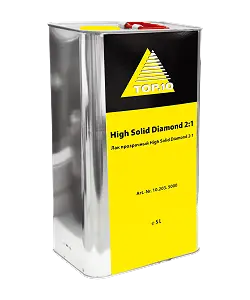 Top10 HIGH SOLID DIAMOND Двухкомпонентный прозрачный лак системы HS 2+1, 5л