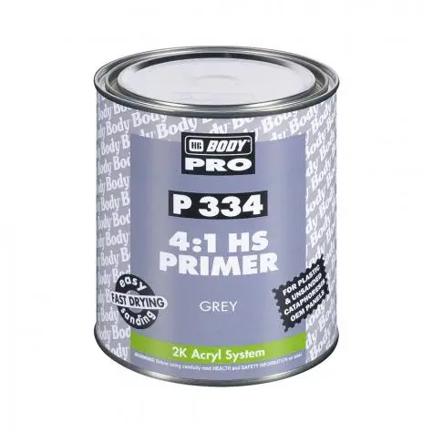 Грунт-наполнитель HB BODY PRO 334 HS 4+1 2К серый 1л