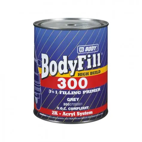 Грунт-наполнитель HB BODY 300 3+1 2К серый 1л