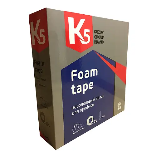 Валики для проемов K5 FOAM TAPE 13мм*20м (4шт*5м)
