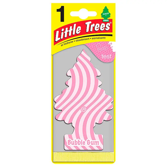 LITTLE TREES АРОМАТИЗАТОР ЁЛОЧКА "БАБЛ ГАМ" (BUBBLE GUM)