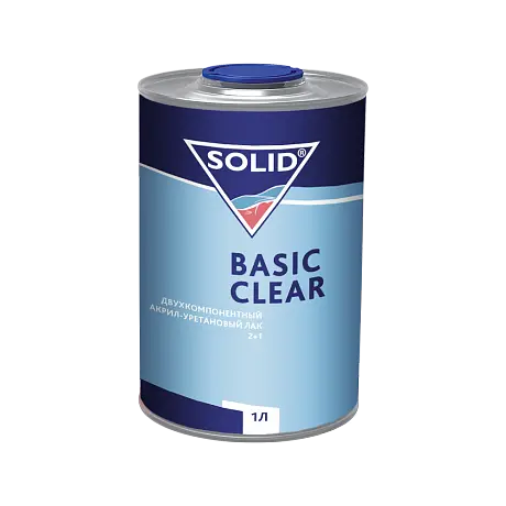 SOLID BASIC CLEAR (1000 мл) - двухкомпонентный акрил-уретановый лак 2+1