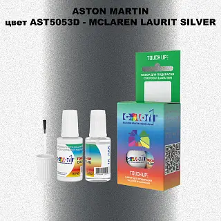 Краска для сколов во флаконе с кисточкой ASTON MARTIN, цвет AST5053D - MCLAREN LAURIT SILVER