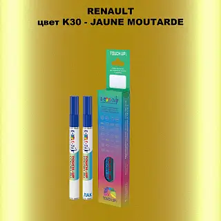 Карандаш-маркер с краской RENAULT, цвет K30 - JAUNE MOUTARDE