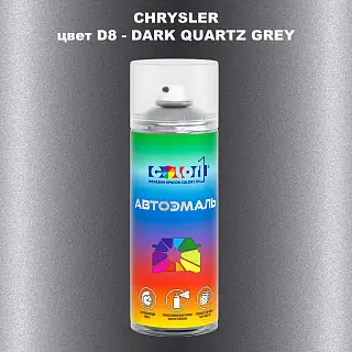 Аэрозольная краска CHRYSLER, цвет D8 - DARK QUARTZ GREY