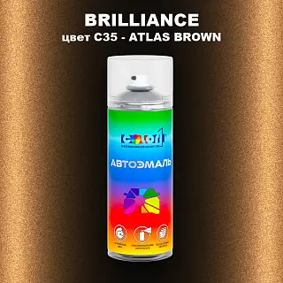 Аэрозольная краска BRILLIANCE, цвет C35 - ATLAS BROWN