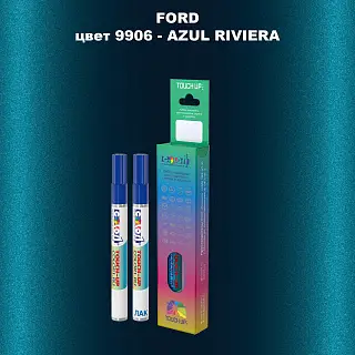 Маркер с краской FORD, цвет 9906 - AZUL RIVIERA