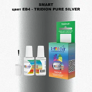 Краска для сколов во флаконе с кисточкой SMART, цвет EB4 - TRIDION PURE SILVER