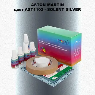 Ремкомплект для ремонта глубоких сколов и царапин ASTON MARTIN, цвет AST1102 - SOLENT SILVER