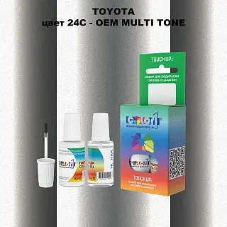 Краска для сколов во флаконе с кисточкой TOYOTA, цвет 24C - 2-х цветное покрытие