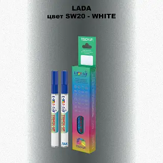 Маркер с краской LADA, цвет SW20 - WHITE