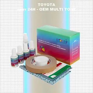 Ремкомплект для ремонта глубоких сколов и царапин TOYOTA, цвет 24H - 2-х цветное покрытие