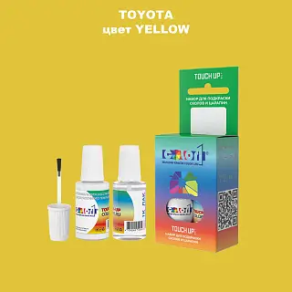 Краска для сколов во флаконе с кисточкой TOYOTA, цвет - YELLOW