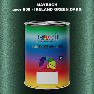 Автомобильная краска MAYBACH, цвет 808 - IRELAND GREEN DARK